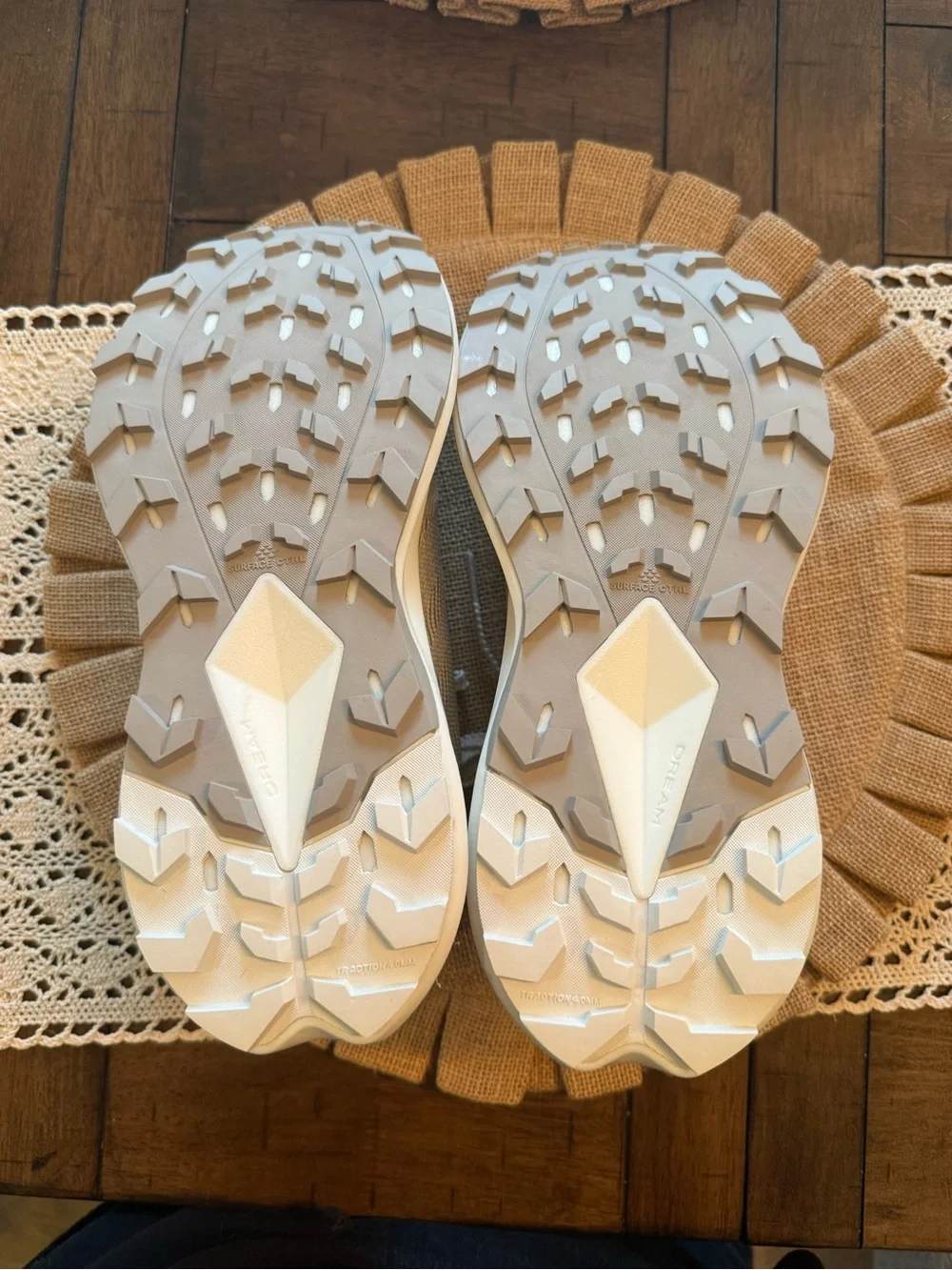 The North Face light beige